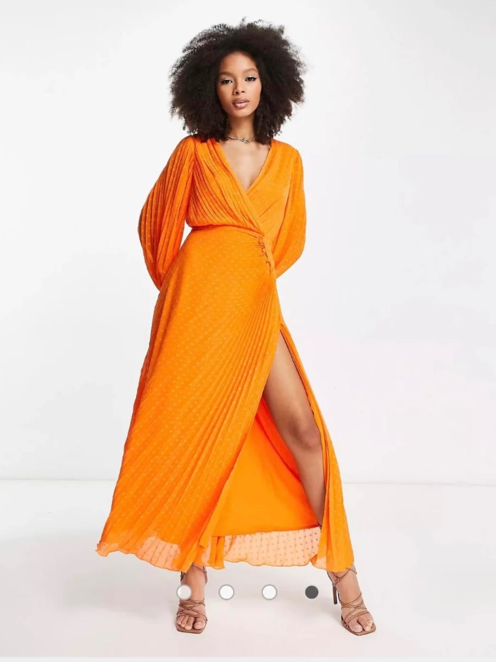 ASOS DESIGN Maxi Pleated Dress
